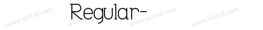 点字拙然体 Regular字体转换